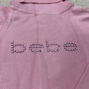 Bebe Light Pink Turtleneck Sweater